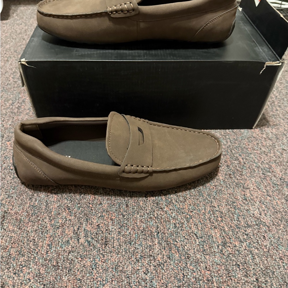 Alfani Men's Chocolate Brown Slip-On Loafers